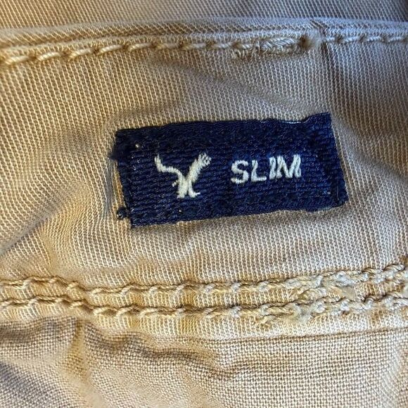 American Eagle Mens Tan Extreme Flex Slim Chino #3793, 30x32 (measures 30x31) - Picture 6 of 13